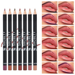 12-Color Matte Lipstick & Lip Liner Set – Long-Lasting, Non-Fading Finish