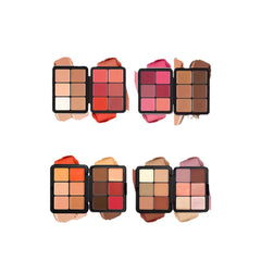 12-Color Matte & Highlight Blush Palette