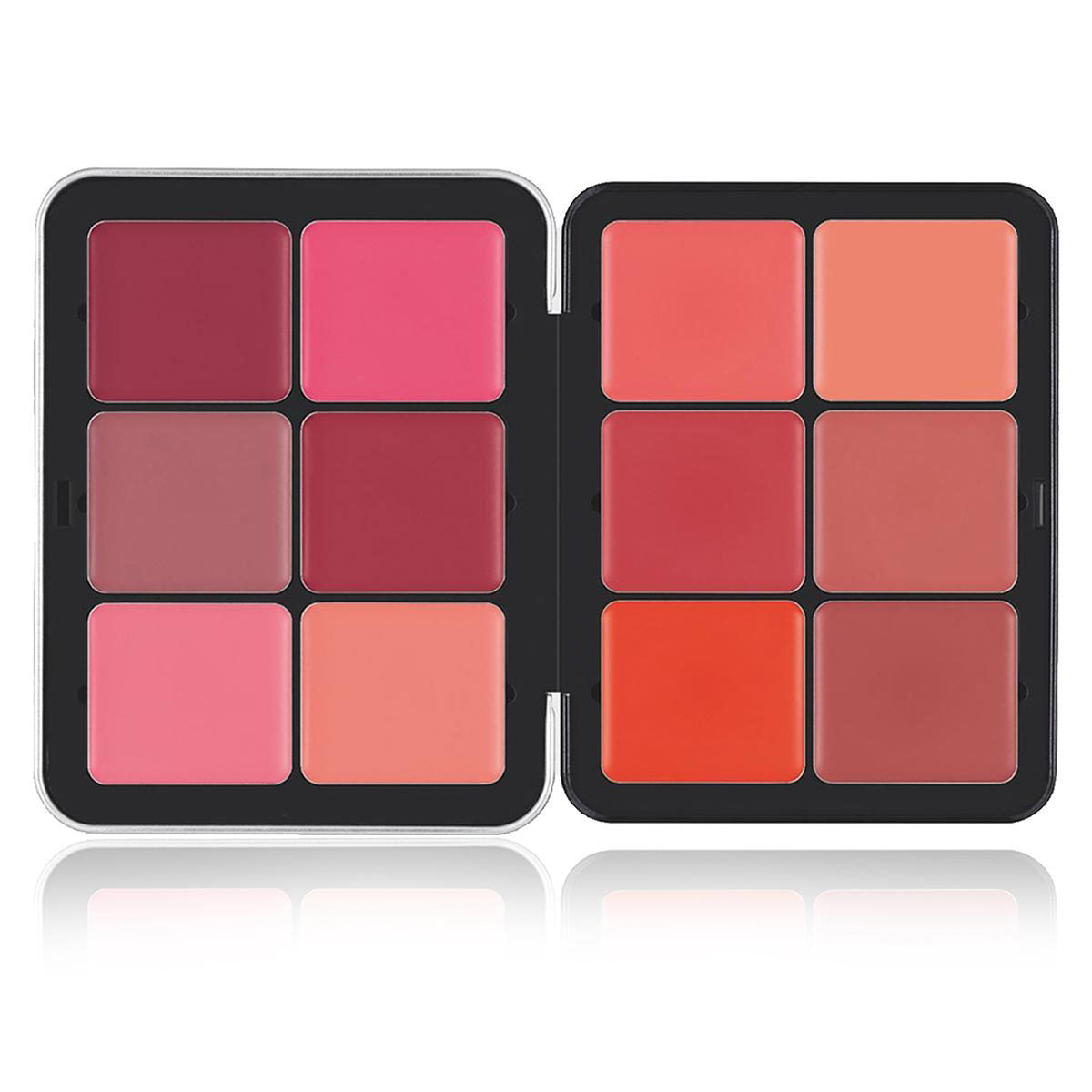 12-Color Matte & Highlight Blush Palette