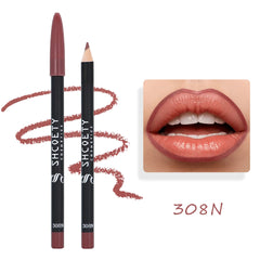 12-Color Matte Lipstick & Lip Liner Set – Long-Lasting, Non-Fading Finish