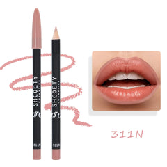 12-Color Matte Lipstick & Lip Liner Set – Long-Lasting, Non-Fading Finish