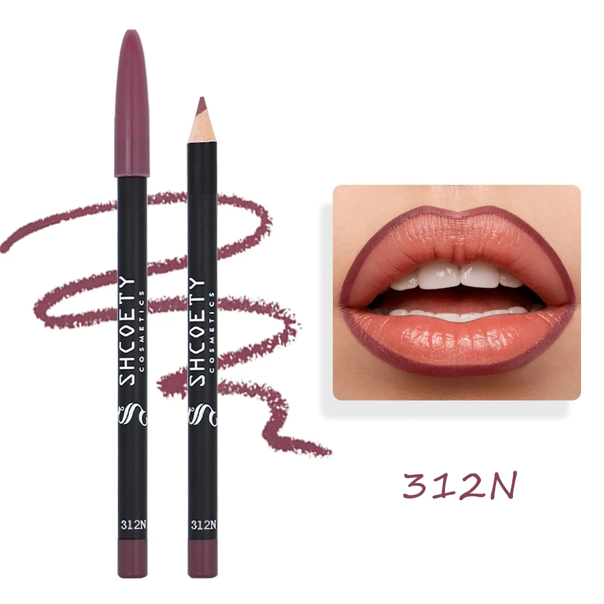 12-Color Matte Lipstick & Lip Liner Set – Long-Lasting, Non-Fading Finish