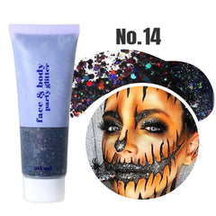 Glitter Gel Mermaid Scales Face & Body Lip Glitter Eyeshadow Holographic Shimmer for Stage Makeup