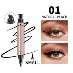 Double-headed Triangular Eyeliner Color Stamp Eyeliner Liquid Pen