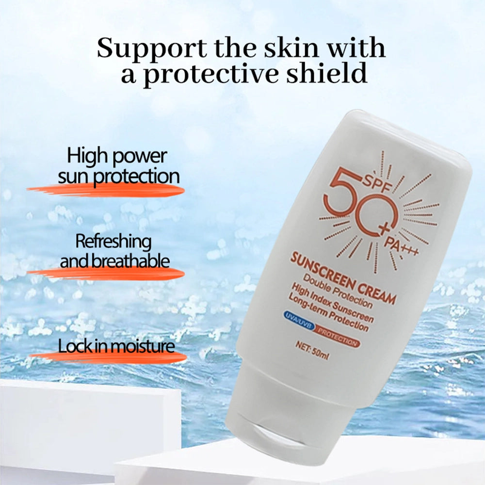 Sunscreen For Face SPF 50, Hydrating Sun Essence Facial Sunscreen Leaves