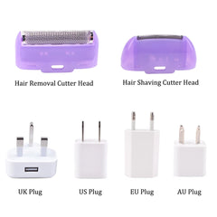 Hair Removal Washing Roll, Shaver Washing Heater, Hair Removal Machine For Women 100 240V (US)