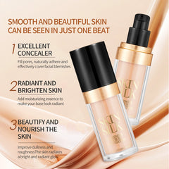 Silky Long-Wearing Liquid Foundation Hydrating Concealer